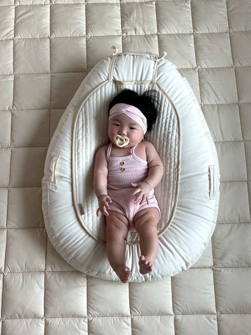 Moran - Korean Baby Fashion - #smilingbaby - Easy Button Suit Set - 4