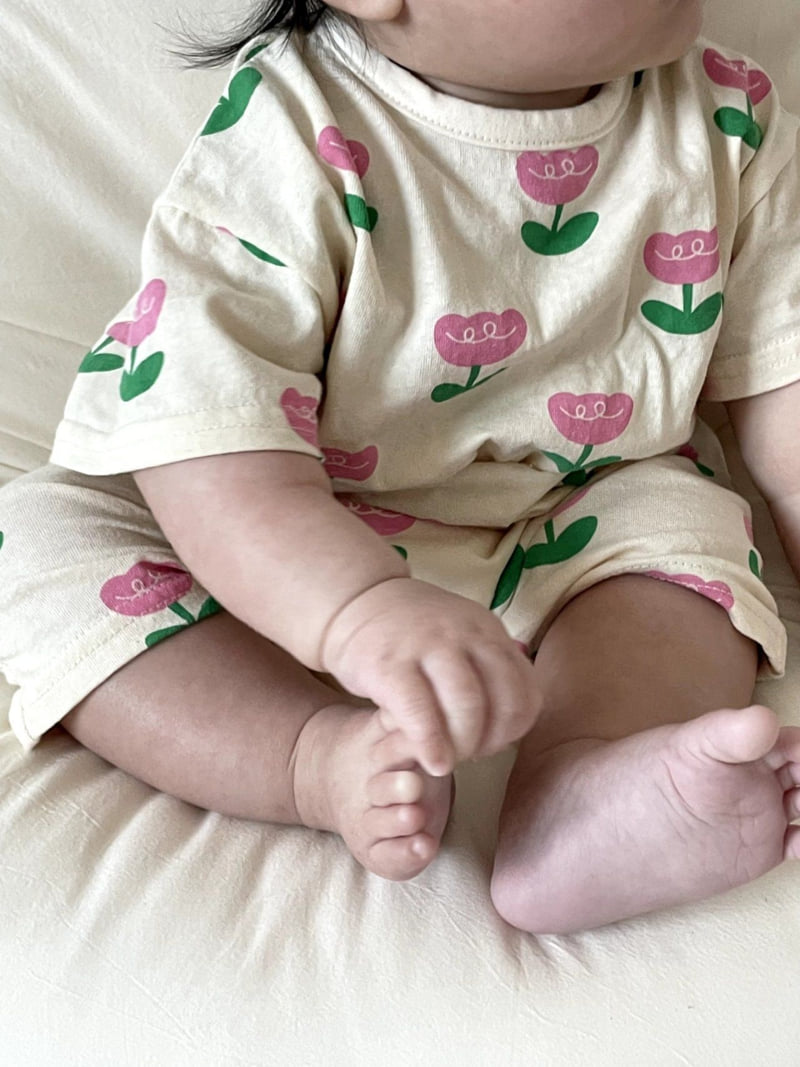 Moran - Korean Baby Fashion - #babyboutiqueclothing - Tulip Suit Set - 7