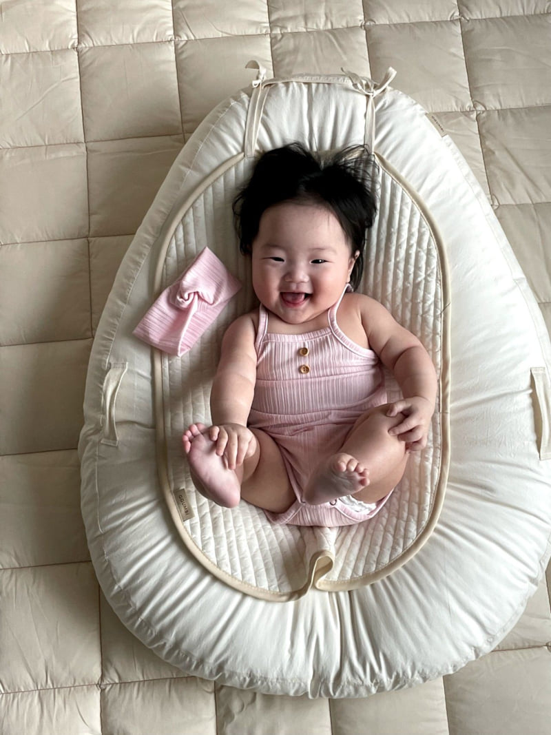 Moran - Korean Baby Fashion - #babyboutiqueclothing - Easy Button Suit Set - 5