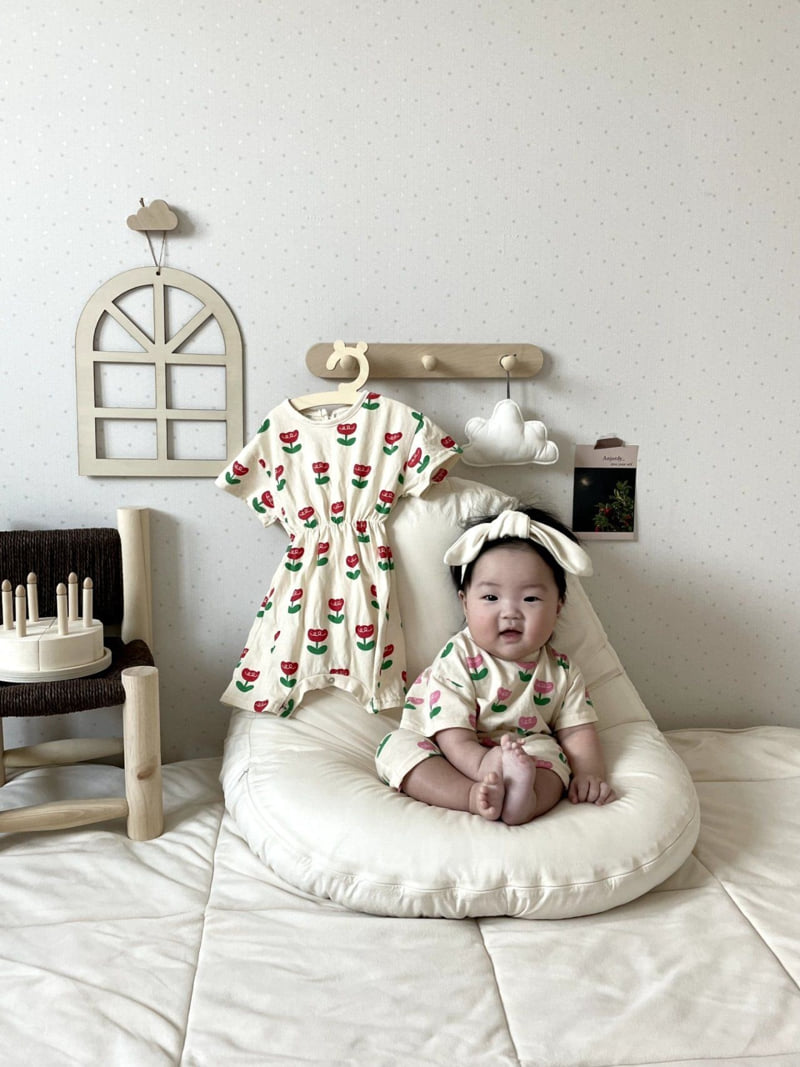 Moran - Korean Baby Fashion - #babyclothing - Tulip Suit Set - 8