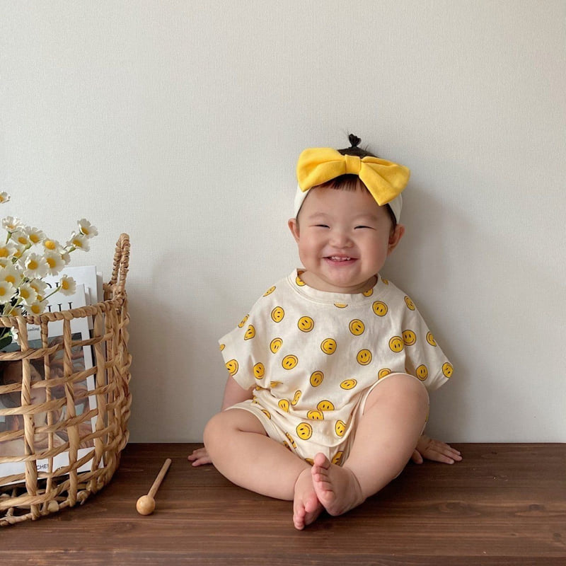 Moran - Korean Baby Fashion - #babygirlfashion - Smile Top Bottom Set