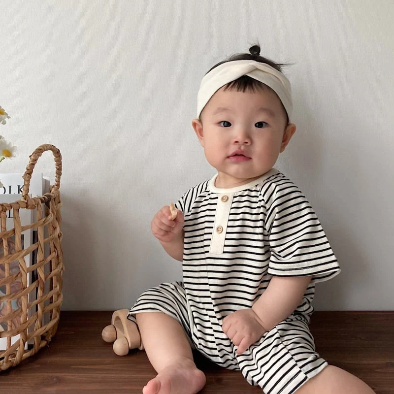 Moran - Korean Baby Fashion - #babylifestyle - Mono Suit - 3