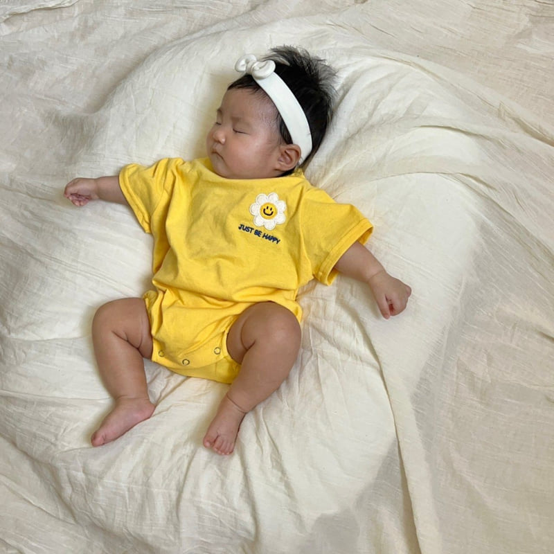 Moran - Korean Baby Fashion - #babyootd - Happy Daisy Suit