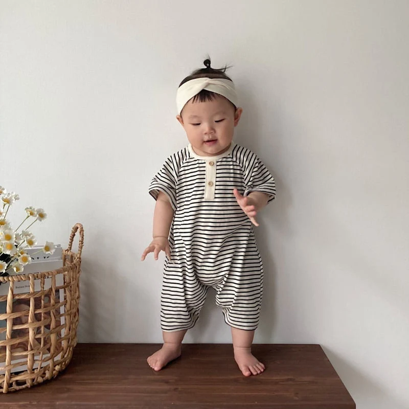 Moran - Korean Baby Fashion - #babyootd - Mono Suit - 5