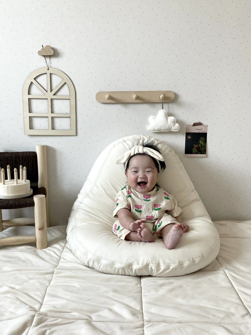 Moran - Korean Baby Fashion - #babyoutfit - Tulip Suit Set