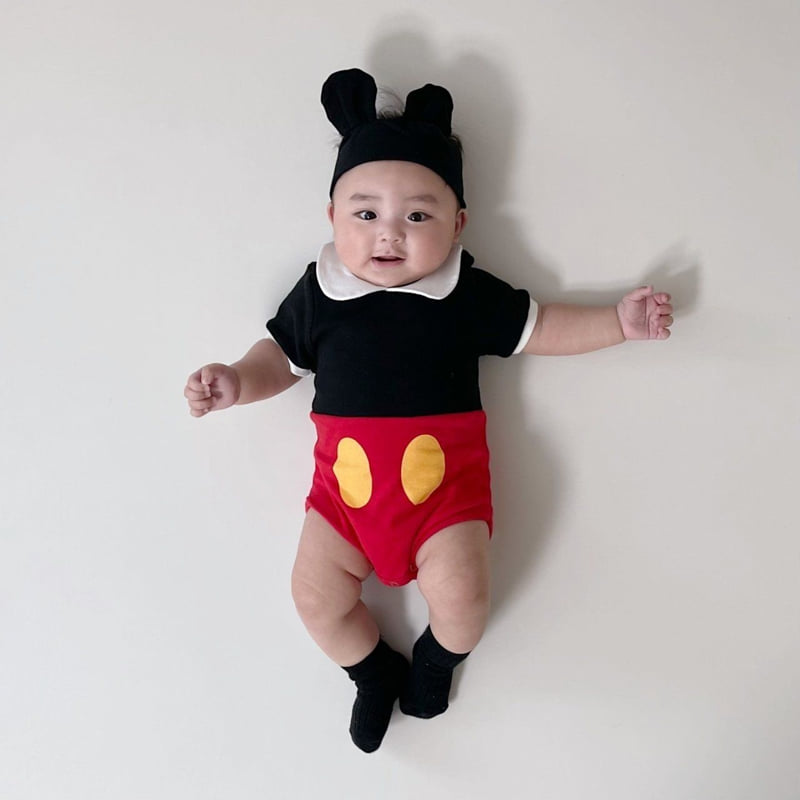 Moran - Korean Baby Fashion - #babyoutfit - Summer Collar Suit Set