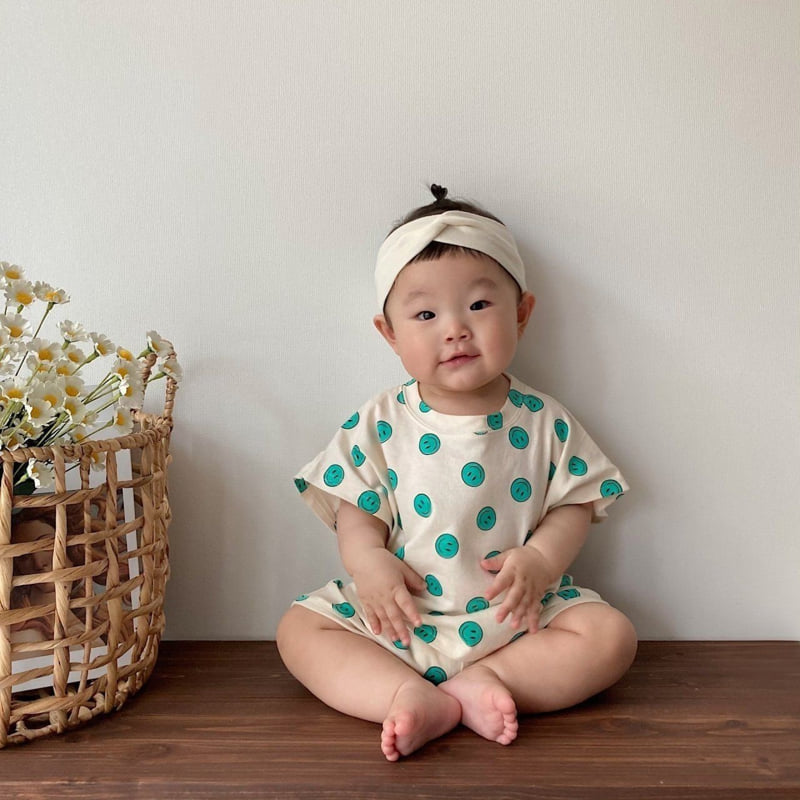 Moran - Korean Baby Fashion - #babyoutfit - Smile Top Bottom Set - 5