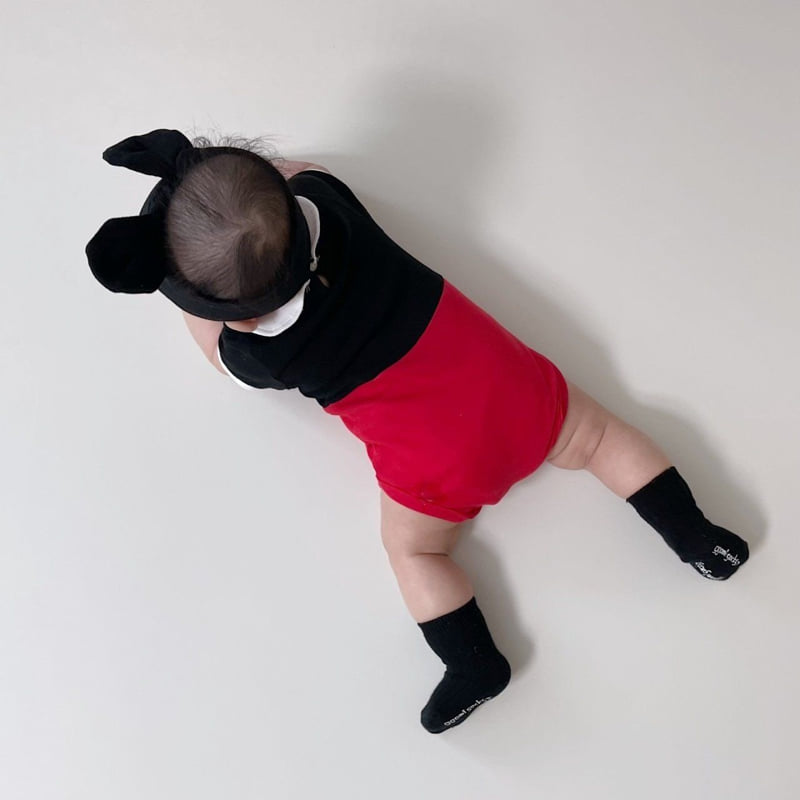 Moran - Korean Baby Fashion - #babywear - Summer Collar Suit Set - 2