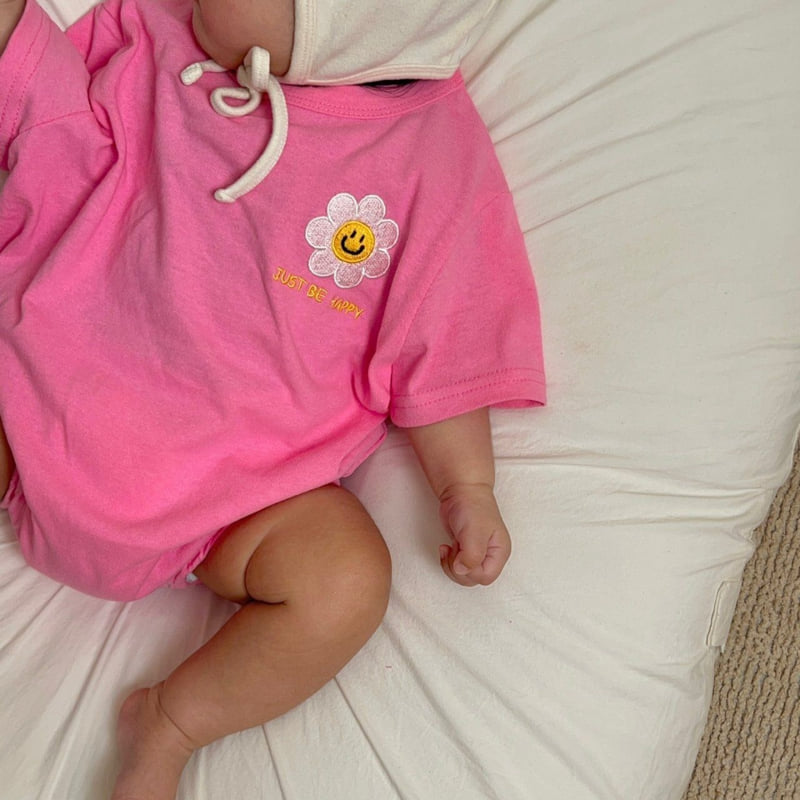 Moran - Korean Baby Fashion - #onlinebabyboutique - Happy Daisy Suit - 5