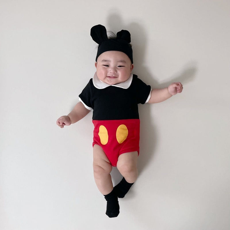 Moran - Korean Baby Fashion - #onlinebabyboutique - Summer Collar Suit Set - 3