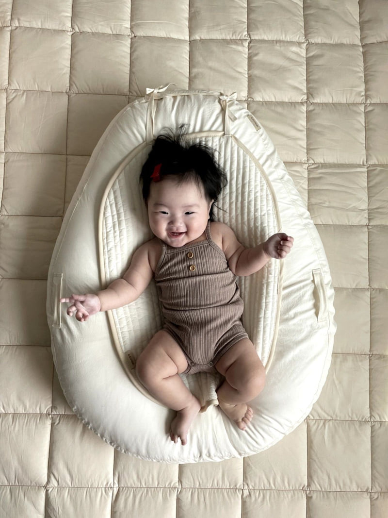 Moran - Korean Baby Fashion - #onlinebabyshop - Easy Button Suit Set - 2
