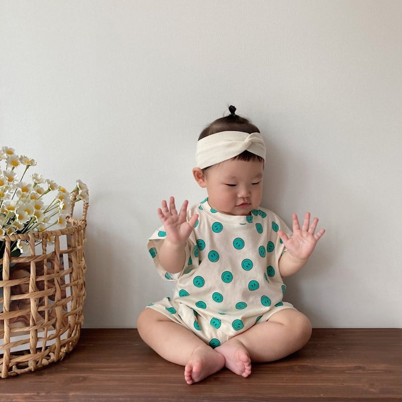 Moran - Korean Baby Fashion - #smilingbaby - Smile Top Bottom Set - 10