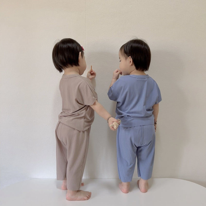 Moran - Korean Children Fashion - #Kfashion4kids - Cool Pleated Top Bottom Set - 10