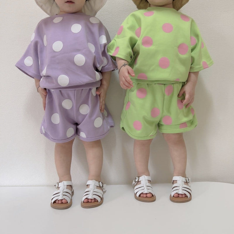 Moran - Korean Children Fashion - #Kfashion4kids - Summer Bubble Top Bottom Set - 5