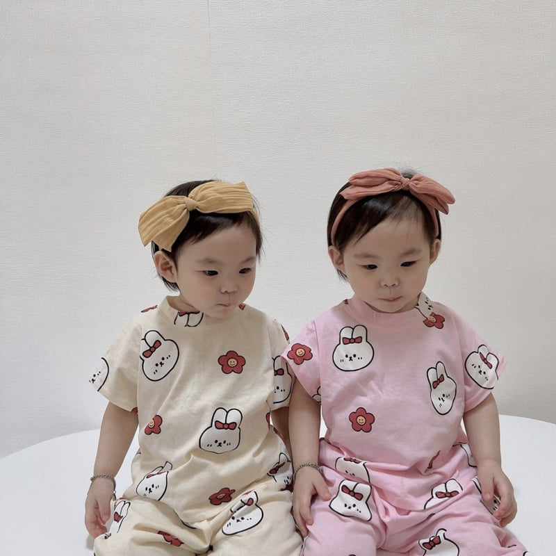 Moran - Korean Children Fashion - #Kfashion4kids - Rabbit Top Bottom Set - 10