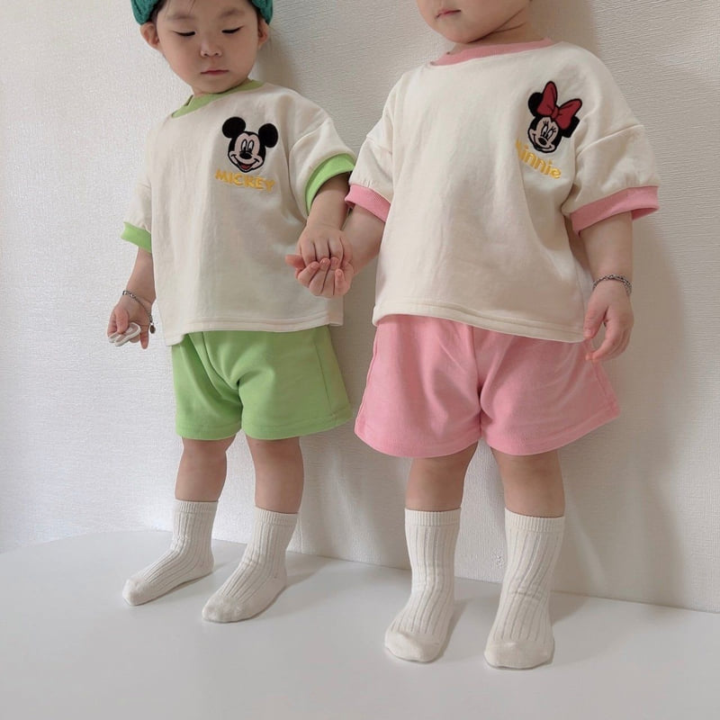 Moran - Korean Children Fashion - #Kfashion4kids - Peekaboo Top Bottom Set - 5