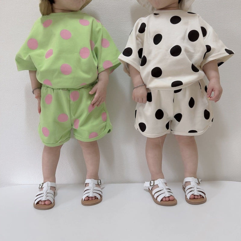 Moran - Korean Children Fashion - #childofig - Summer Bubble Top Bottom Set - 10