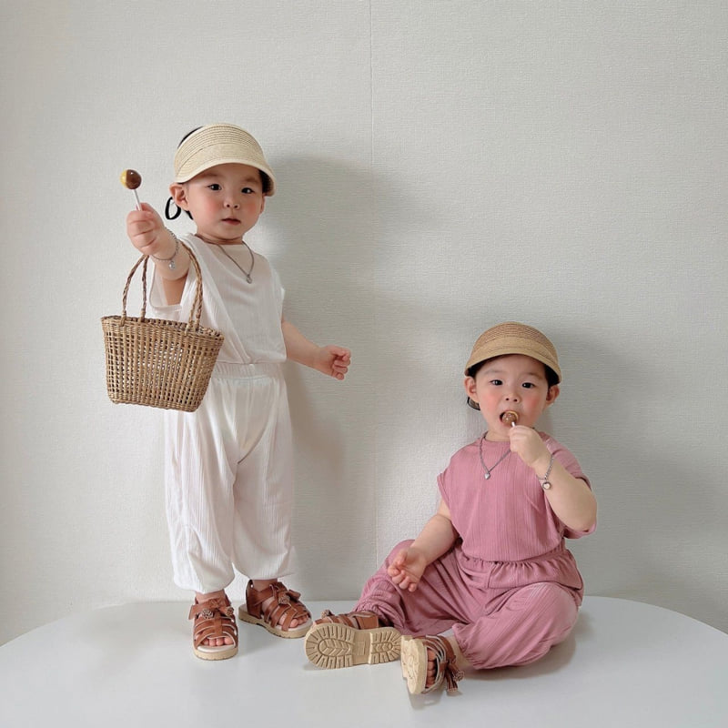 Moran - Korean Children Fashion - #childofig - Raon Pleats Top Bottom Set