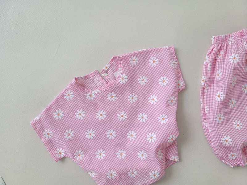 Moran - Korean Children Fashion - #childofig - Daisy Top Bottom Set - 12
