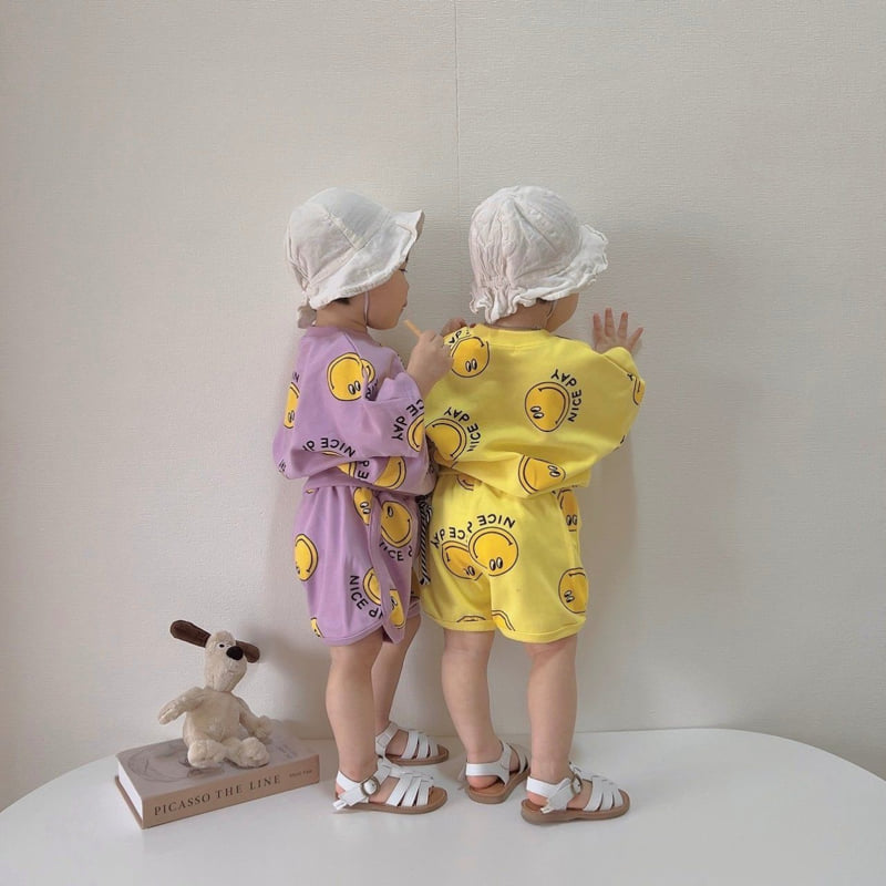 Moran - Korean Children Fashion - #childofig - Nice Smile Top Bottom Set - 12