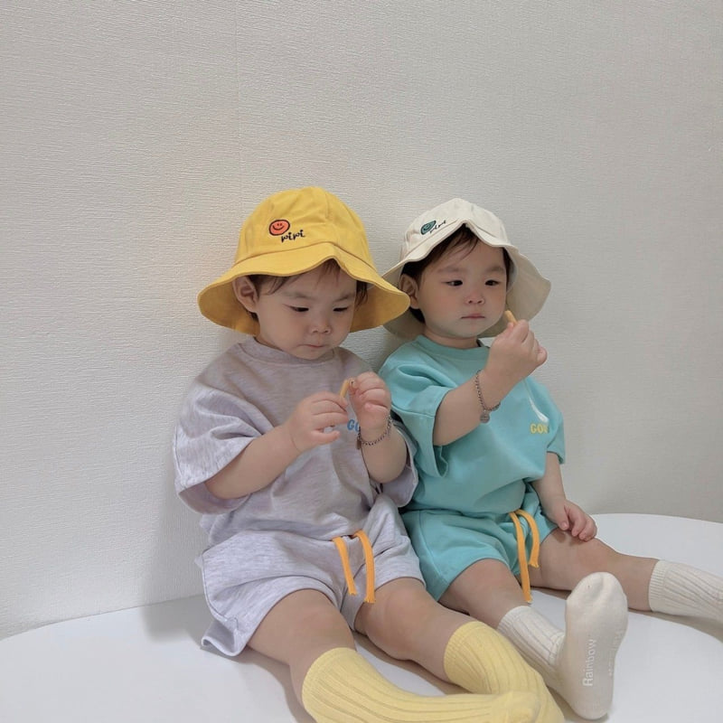 Moran - Korean Children Fashion - #childofig - Good Smile Top Bottom Set - 10