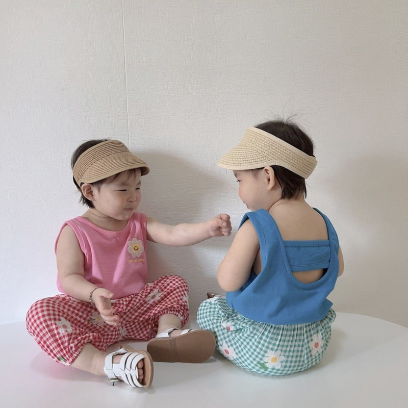 Moran - Korean Children Fashion - #childrensboutique - Happy Daisy Sleeveless - 5