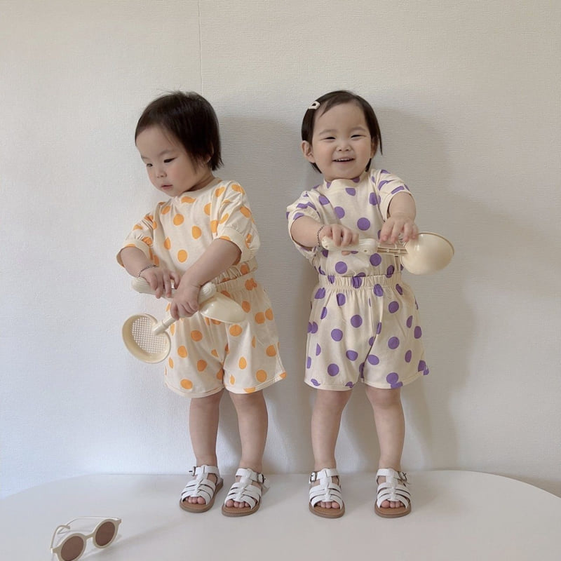 Moran - Korean Children Fashion - #childrensboutique - Candy Pop Top Bottom Set - 2