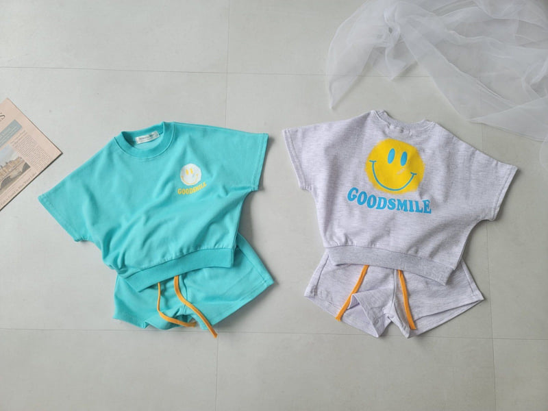 Moran - Korean Children Fashion - #childrensboutique - Good Smile Top Bottom Set - 11