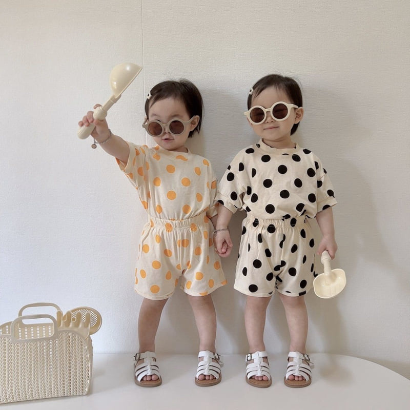 Moran - Korean Children Fashion - #designkidswear - Candy Pop Top Bottom Set - 3
