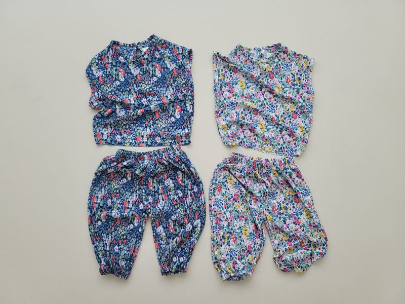 Moran - Korean Children Fashion - #designkidswear - Montble Pleated Top Bottom Set - 12