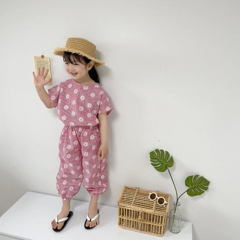 Moran - Korean Children Fashion - #designkidswear - Daisy Top Bottom Set