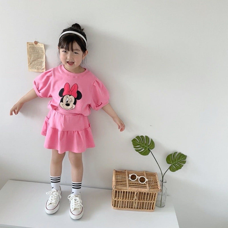 Moran - Korean Children Fashion - #discoveringself - Matching Pink Top Bottom Set - 3