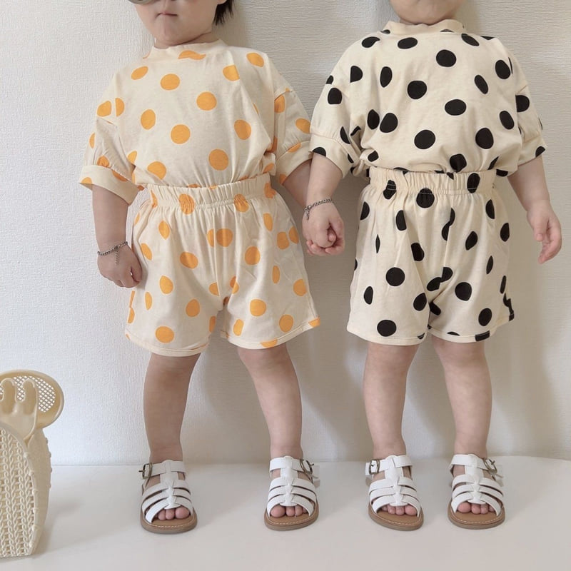 Moran - Korean Children Fashion - #kidsshorts - Candy Pop Top Bottom Set - 6