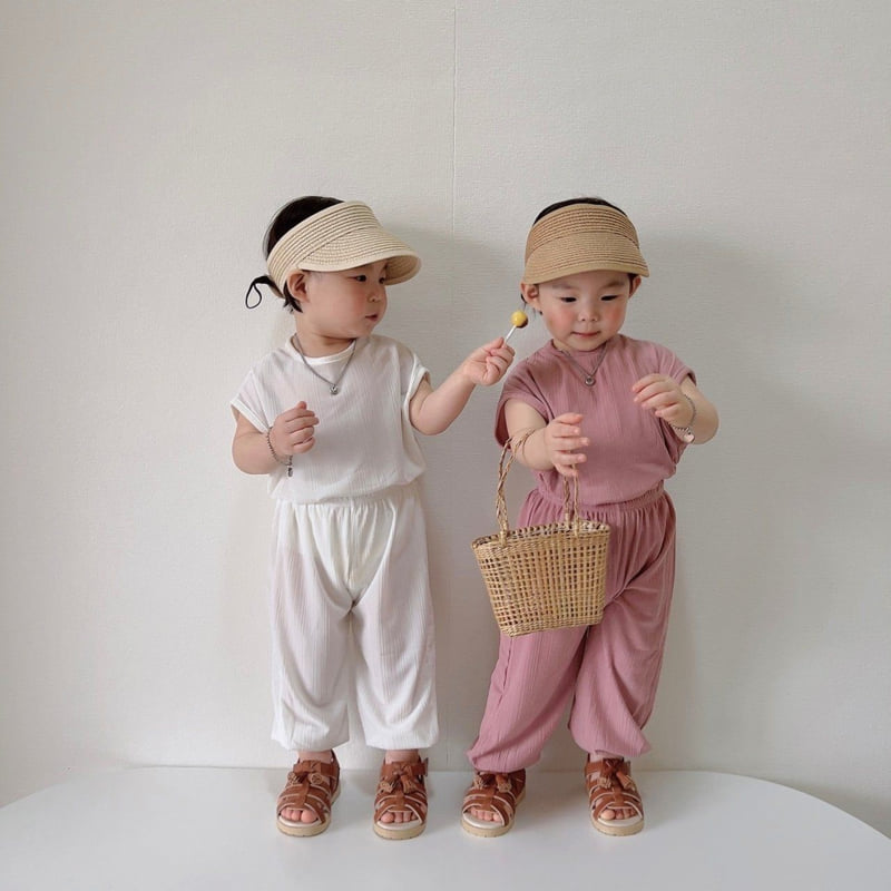 Moran - Korean Children Fashion - #kidsshorts - Raon Pleats Top Bottom Set - 6