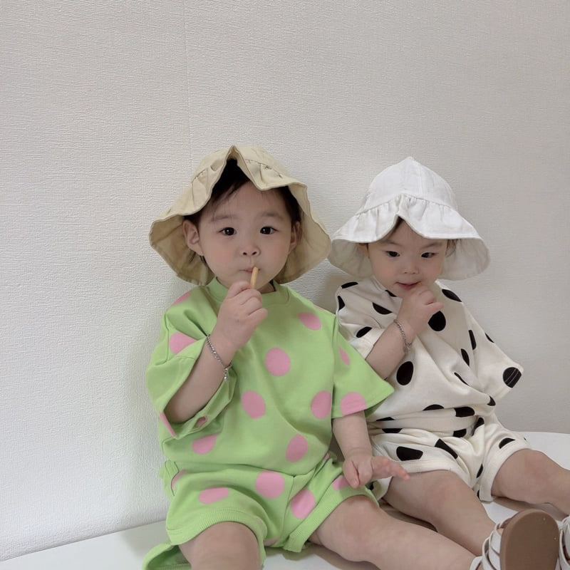 Moran - Korean Children Fashion - #kidsstore - Summer Bubble Top Bottom Set - 3
