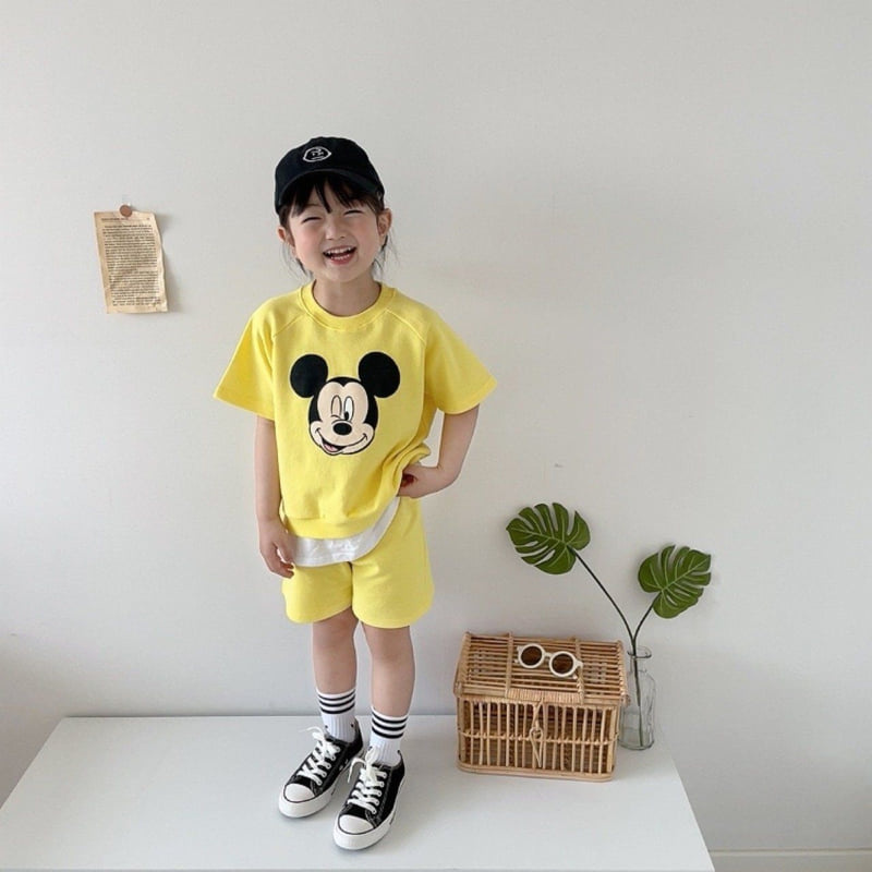 Moran - Korean Children Fashion - #kidzfashiontrend - Matching Yellow Top Bottom Set - 6