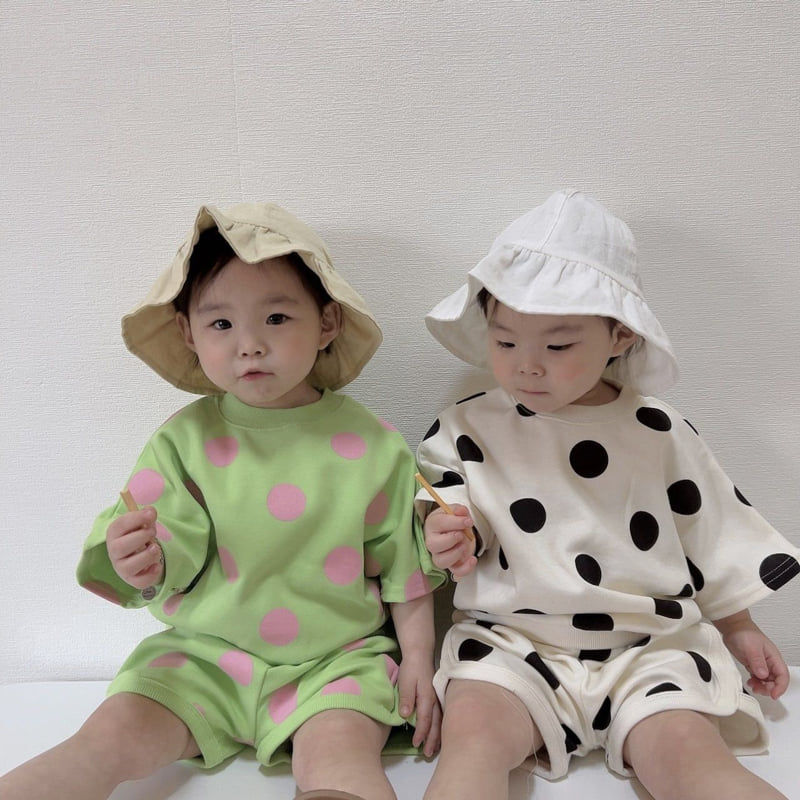 Moran - Korean Children Fashion - #kidsstore - Summer Bubble Top Bottom Set - 4