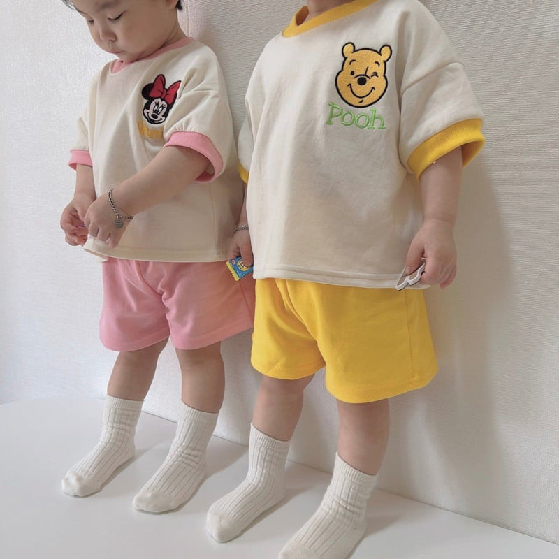 Moran - Korean Children Fashion - #kidsstore - Peekaboo Top Bottom Set - 4
