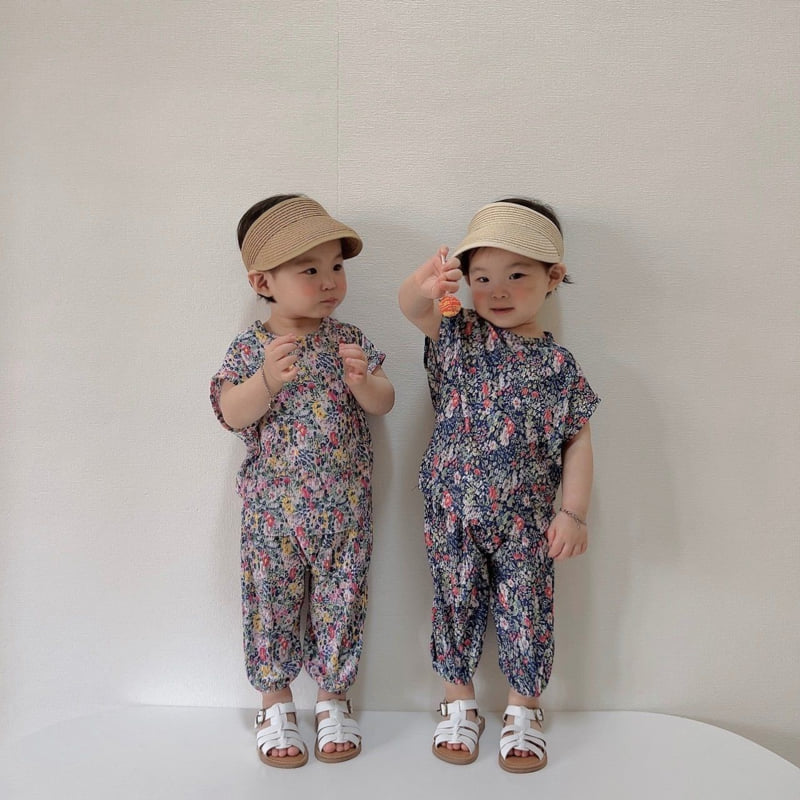 Moran - Korean Children Fashion - #littlefashionista - Montble Pleated Top Bottom Set - 3