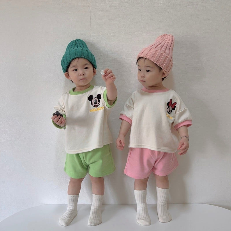 Moran - Korean Children Fashion - #littlefashionista - Peekaboo Top Bottom Set - 6