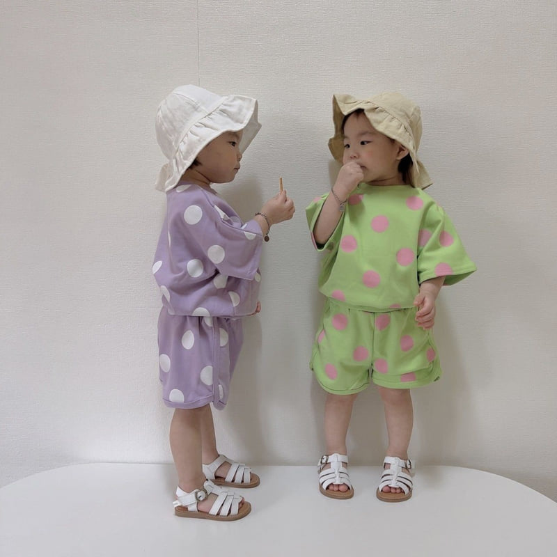 Moran - Korean Children Fashion - #magicofchildhood - Summer Bubble Top Bottom Set - 7