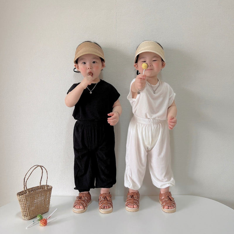 Moran - Korean Children Fashion - #magicofchildhood - Raon Pleats Top Bottom Set - 11