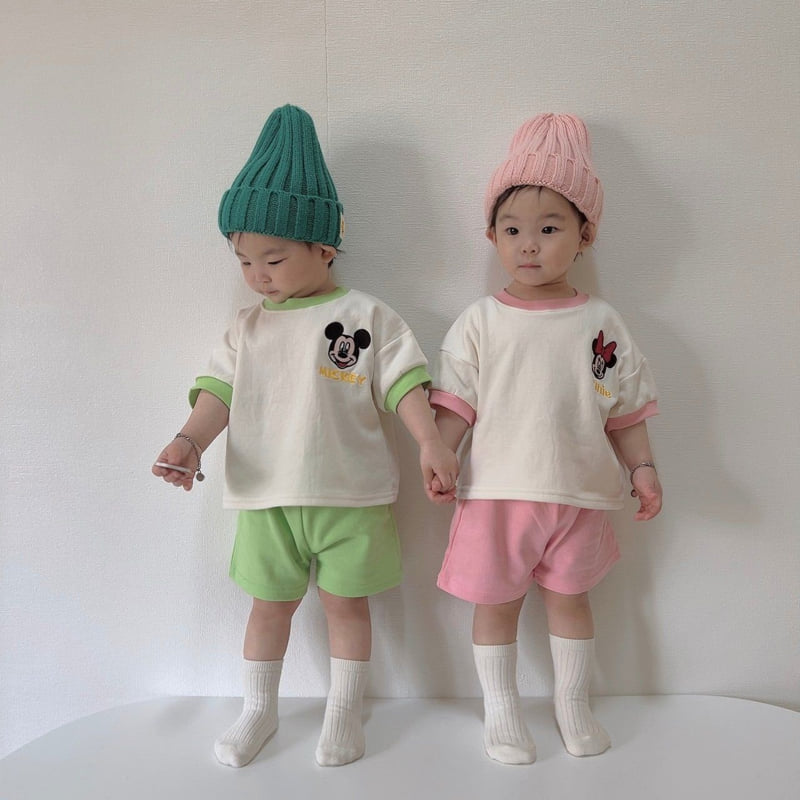 Moran - Korean Children Fashion - #magicofchildhood - Peekaboo Top Bottom Set - 7