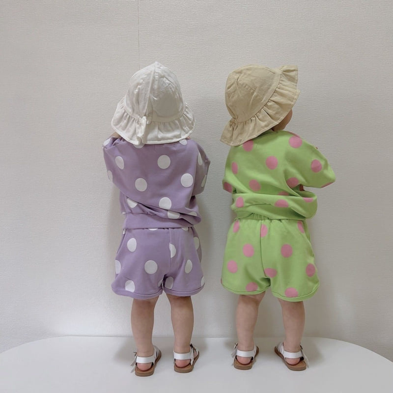 Moran - Korean Children Fashion - #minifashionista - Summer Bubble Top Bottom Set - 8