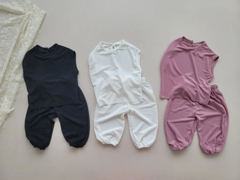 Moran - Korean Children Fashion - #minifashionista - Raon Pleats Top Bottom Set - 12