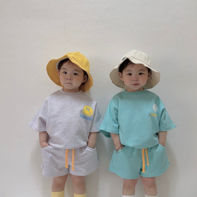 Moran - Korean Children Fashion - #minifashionista - Good Smile Top Bottom Set - 7