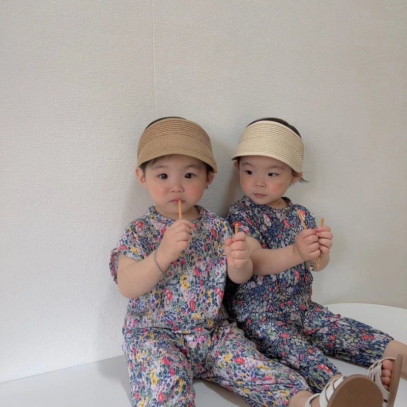 Moran - Korean Children Fashion - #prettylittlegirls - Montble Pleated Top Bottom Set - 6
