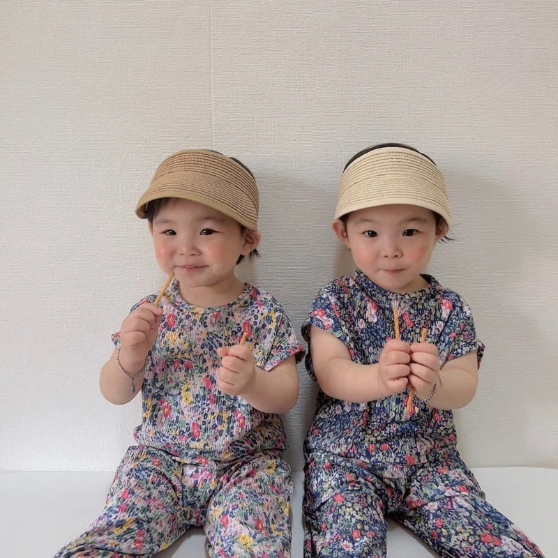 Moran - Korean Children Fashion - #todddlerfashion - Montble Pleated Top Bottom Set - 7