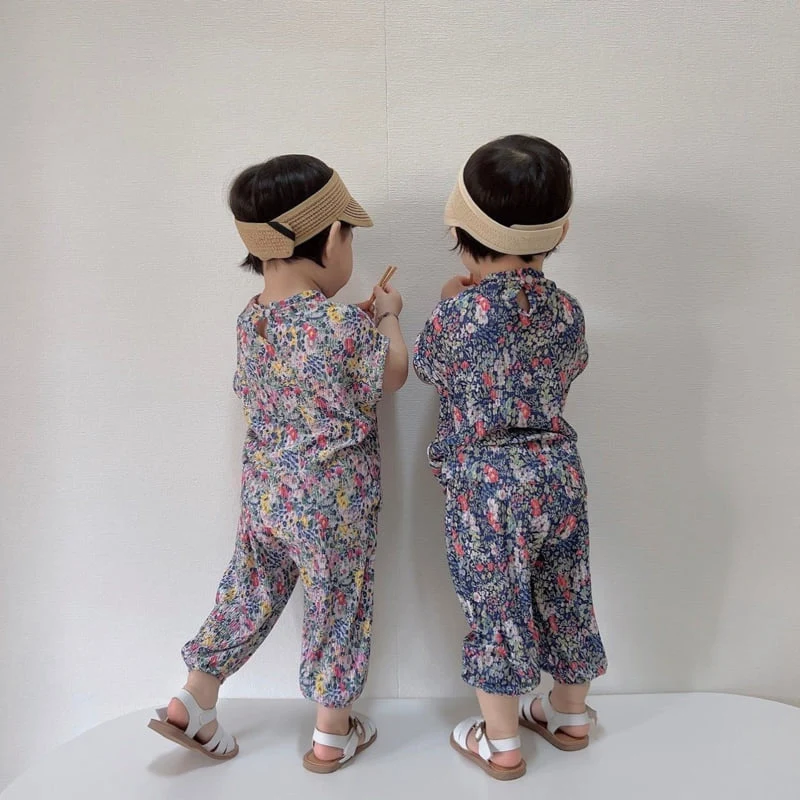 Moran - Korean Children Fashion - #toddlerclothing - Montble Pleated Top Bottom Set - 8
