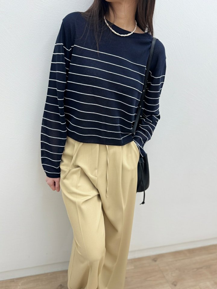 Most - Korean Women Fashion - #momslook - Rico Stripe Knit - 5